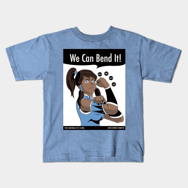 We Can Bend It Kids T-Shirt by RachaelMakesShirts